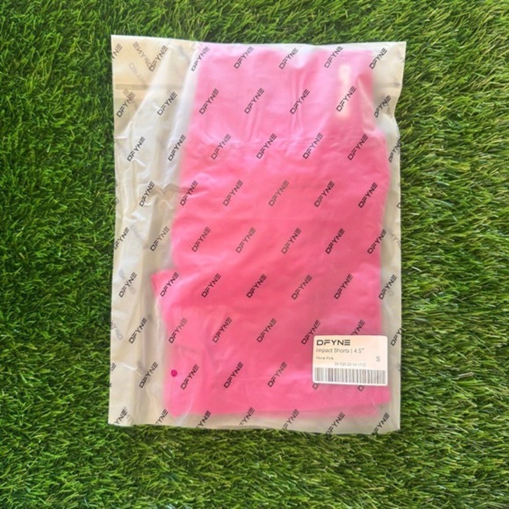 Dfyne impact shorts 4.5" floral pink small - Picture 4 of 5